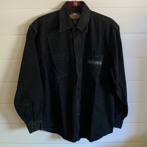 Harley-Davidson Woman’s Black Denim shirt - Small